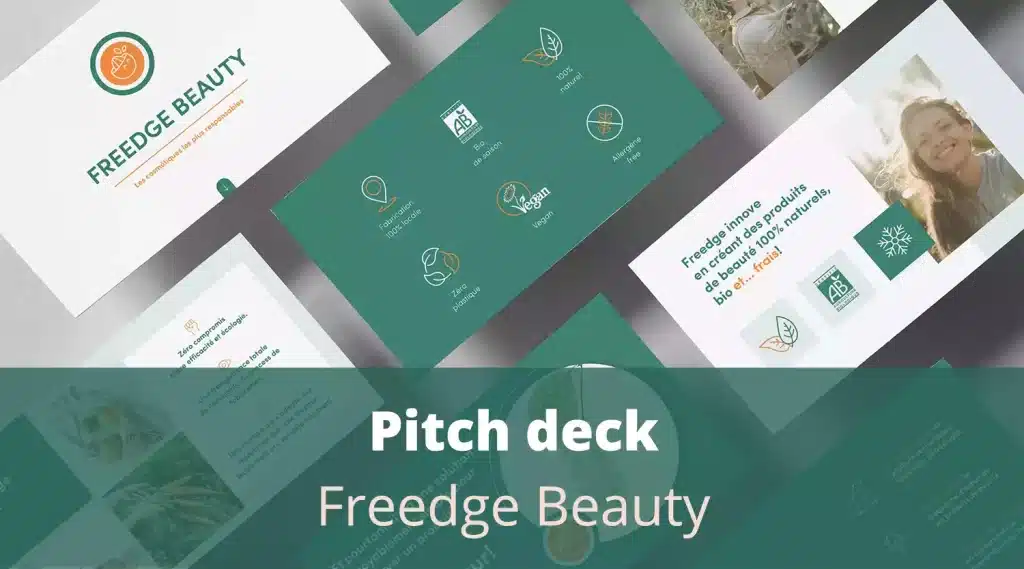 Slides du pitch deck de Freedge Beauty